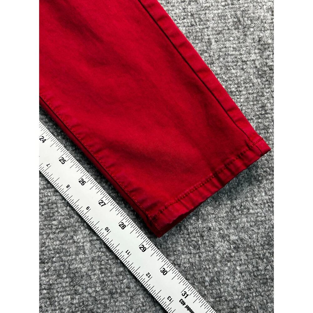 American Eagle Next Level Super Stretch Jeggings Girls Size 8 Burgundy - Picture 9 of 9
